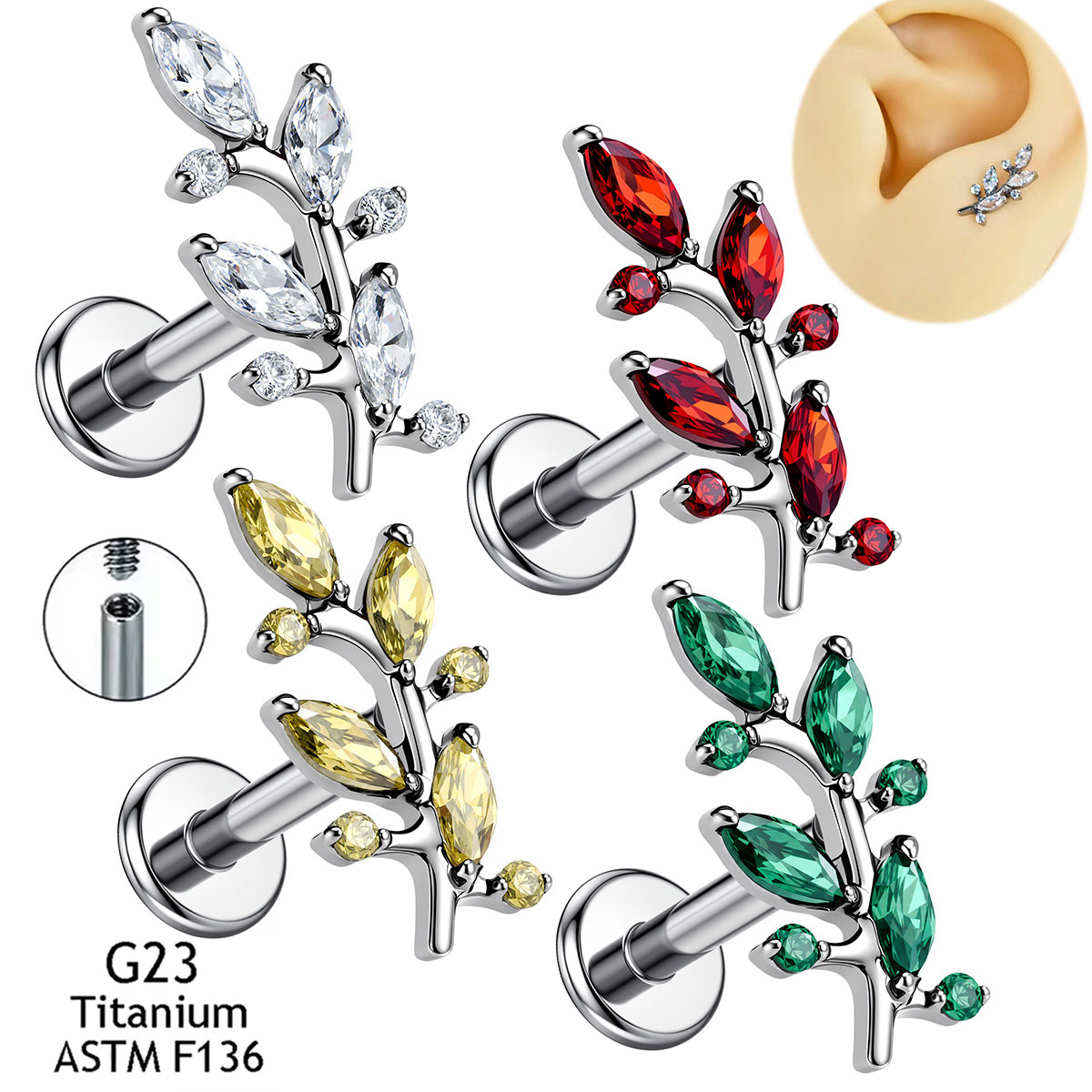 Body Jewelry Implant Grade Titanium - New Implant Grade ASTM F136 Titanium