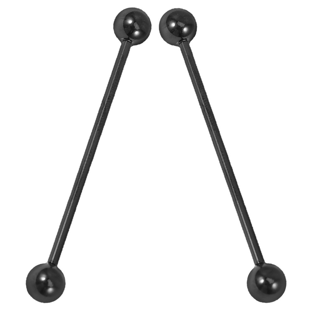 Industrial Barbell Long - 2Pcs Ear Cartilage Needles Stainless Steel