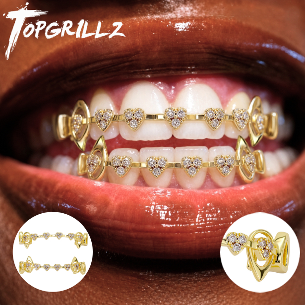 TOPGRILLZ  Hollow Heart Fang G - đánh giá và giá Body Jewelry Lot
