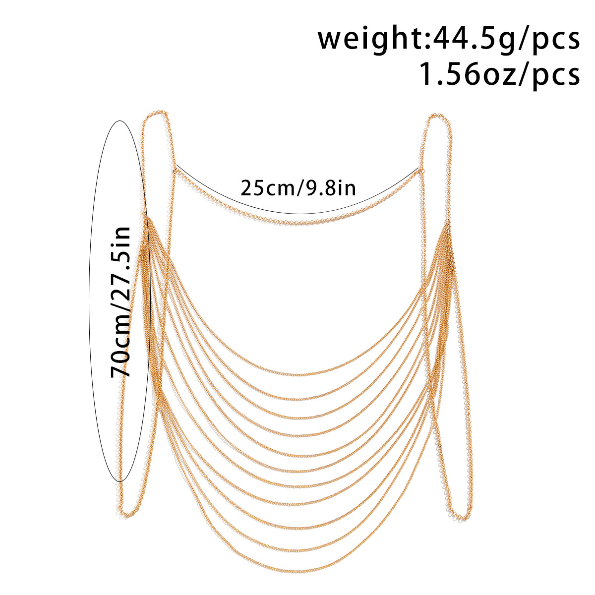 Classic Multi layered Tassel B - đánh giá và giá Body Jewelry By The Chain Gang