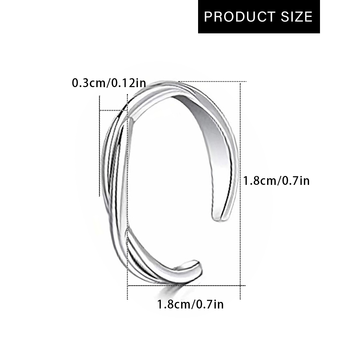1Pc/3Pcs Simple Stainless Stee - đánh giá và giá Body Jewelry Rings