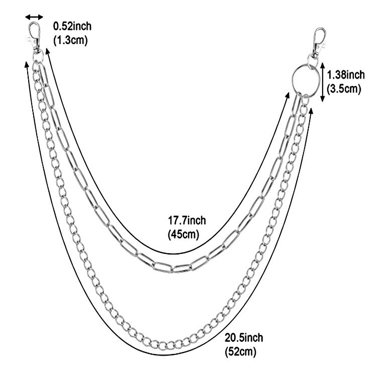 Double Chain Metal Circle Pant - đánh giá và giá Body Jewelry Quality