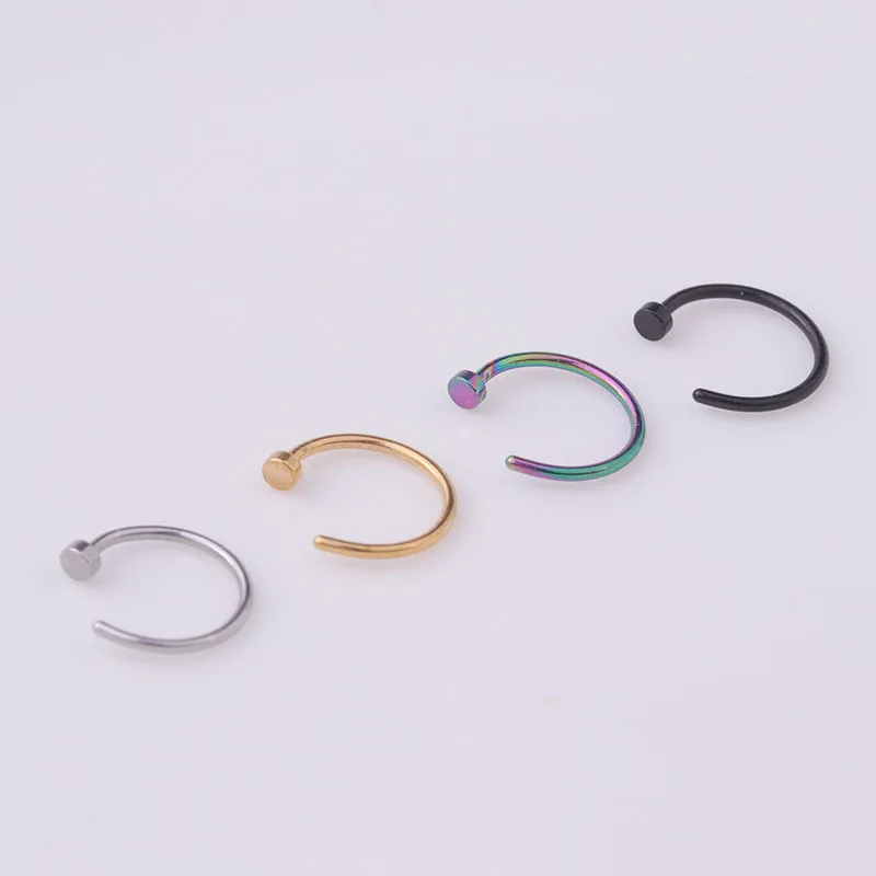 5pcs/lot 20G Nose Ring Hoop, 6 - đánh giá và giá Body Jewelry Lot