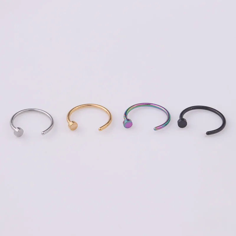 5pcs/lot 20G Nose Ring Hoop, 6 - đánh giá và giá Body Jewelry Lot