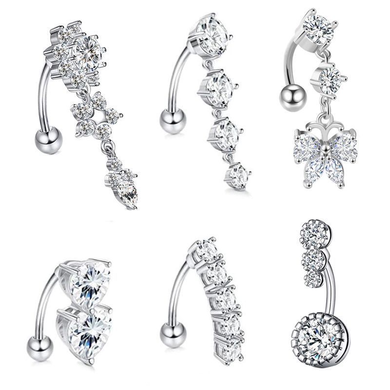Belly Button Ring Dangle Belly - đánh giá và giá Body Jewelry Surgical Steel