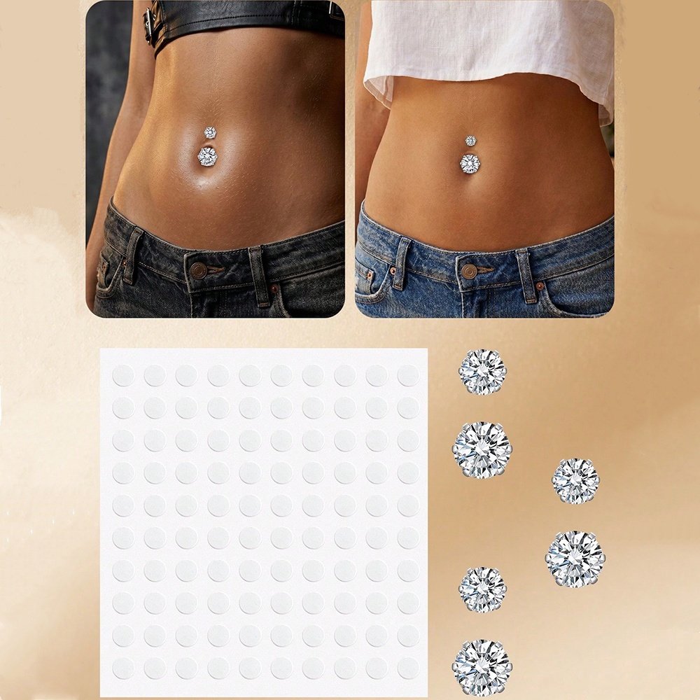 Fake Belly Piercing Cubic Zirc - đánh giá và giá Body Jewelry Rings