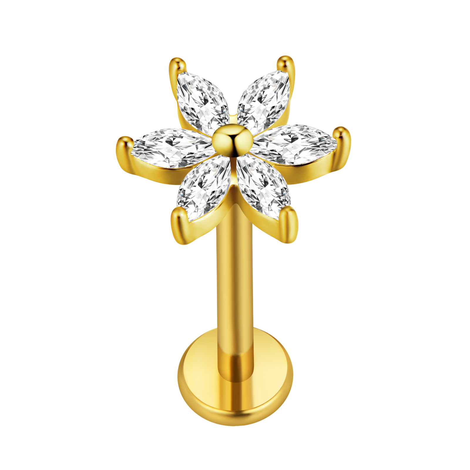 Maple Leaf Labret Piercing Sta - đánh giá và giá Body Jewelry Surgical Steel