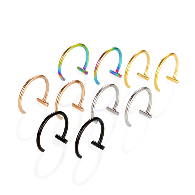18G Surgical Steel Lip Ring Ha - đánh giá và giá Body Jewelry Surgical Steel