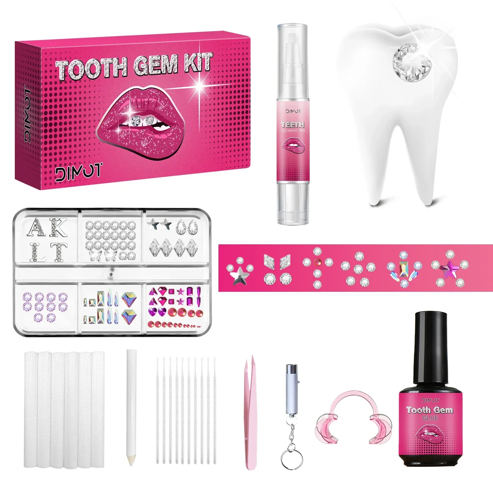 DIY Tooth Gem Kit with Crystal - đánh giá và giá Body Jewellery