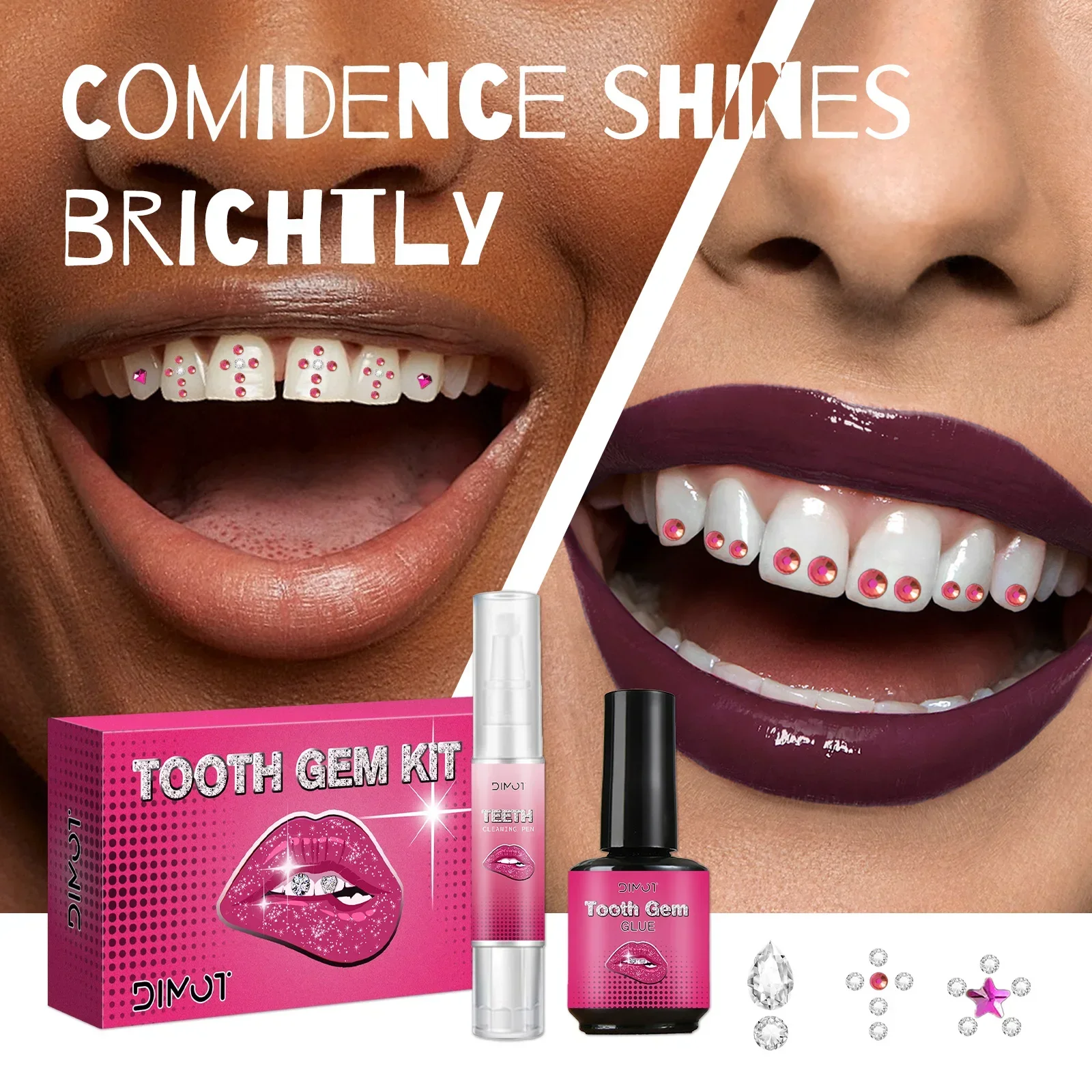 DIY Tooth Gem Kit with Crystal - đánh giá và giá Body Jewellery
