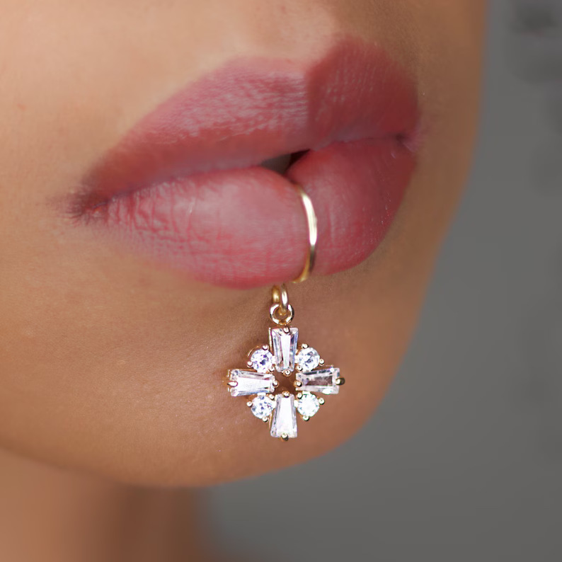 Luxury Gold Color Flower Shape - đánh giá và giá Body Jewelry Quality