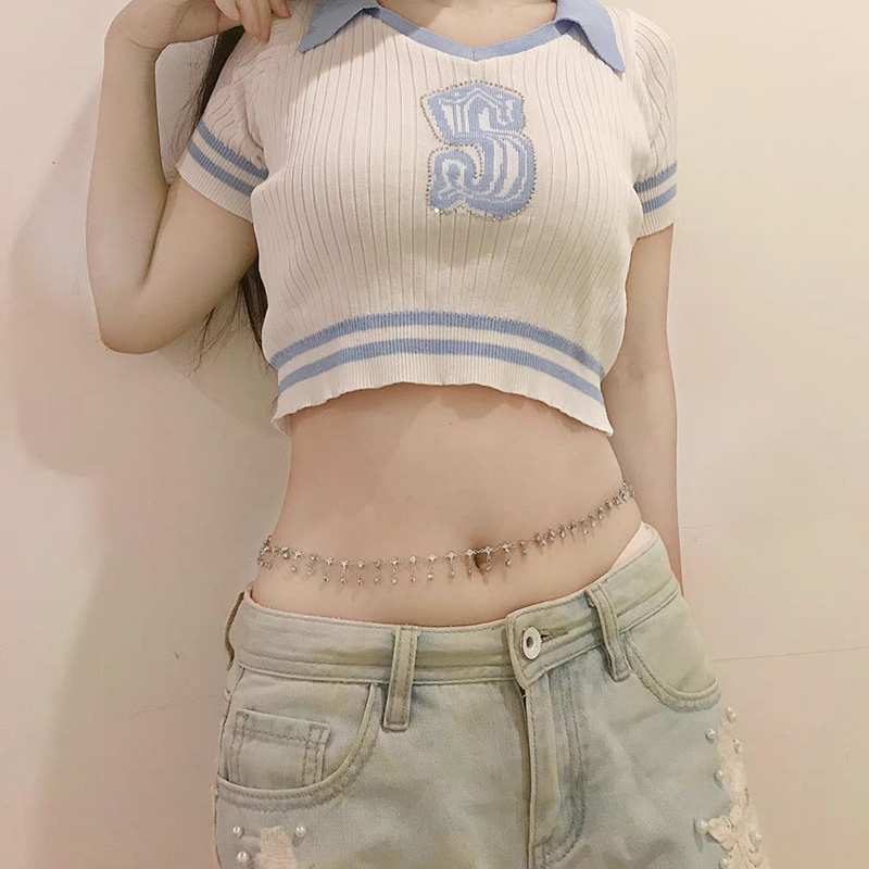 Fashion Simple Double Layer Be - đánh giá và giá Body Jewelry Outfit